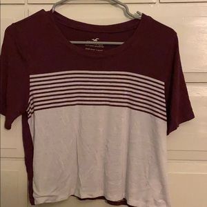 hollister cropped tee